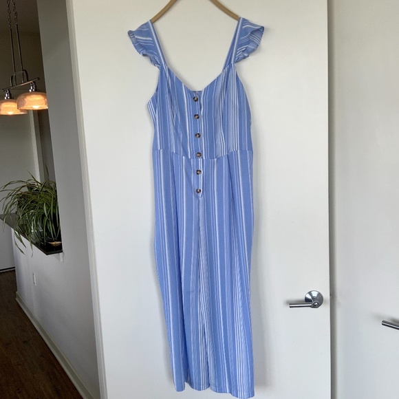 Striped Summer Jumpsuit  XL - Picture 1 of 3